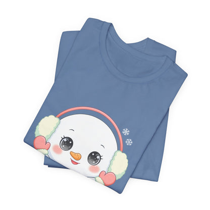Kawaii Snowman T-Shirt for Cute Winter Style