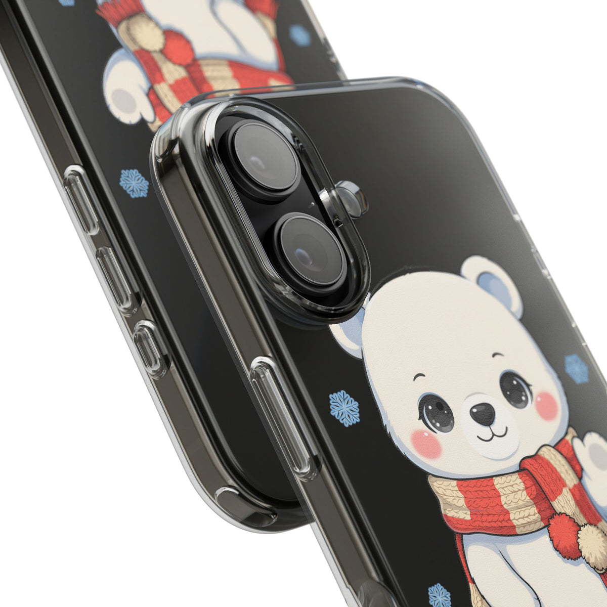 Kawaii Polar Bear Phone Case – Cozy Christmas Cub