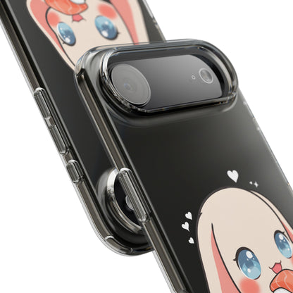 Kawaii Bunny Sushi Phone Case, Clear Impact-Resistant