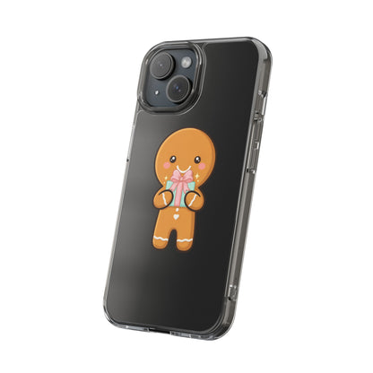 Gingerbread Man Phone Case, Cute Holiday Gift Design