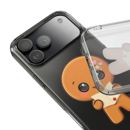 Gingerbread Man Phone Case, Cute Christmas Letter Reader