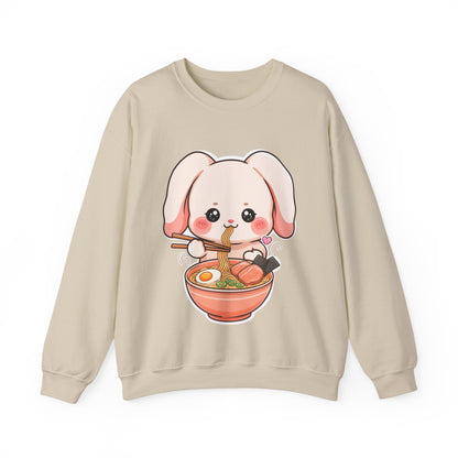 Kawaii Ramen Bunny Sweatshirt for Cute Foodie Fans
