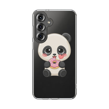 Kawaii Panda Phone Case with Donut
