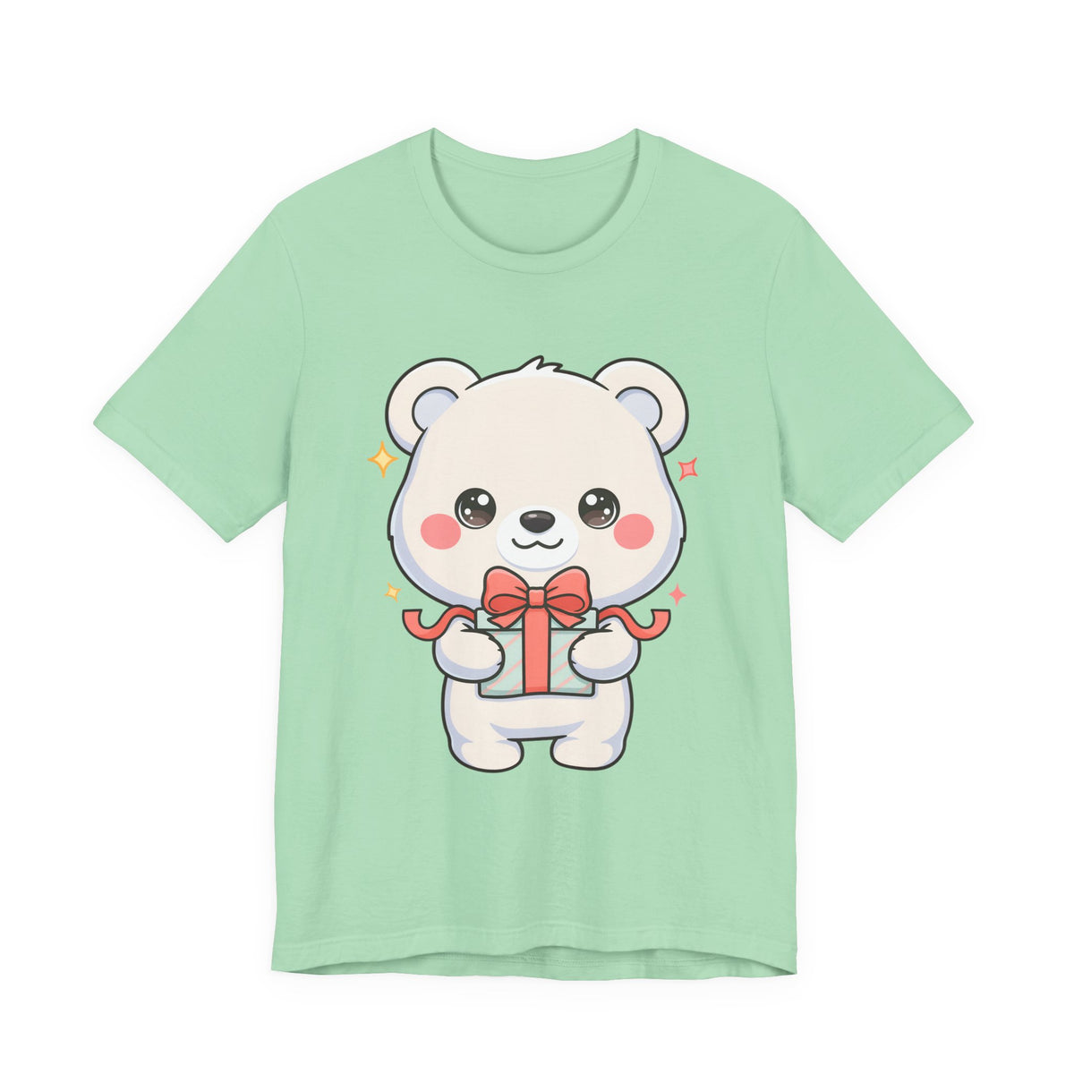 Kawaii Polar Bear Gift T-Shirt for Cute Holiday Cheer