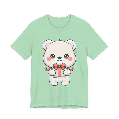 Kawaii Polar Bear Gift T-Shirt for Cute Holiday Cheer