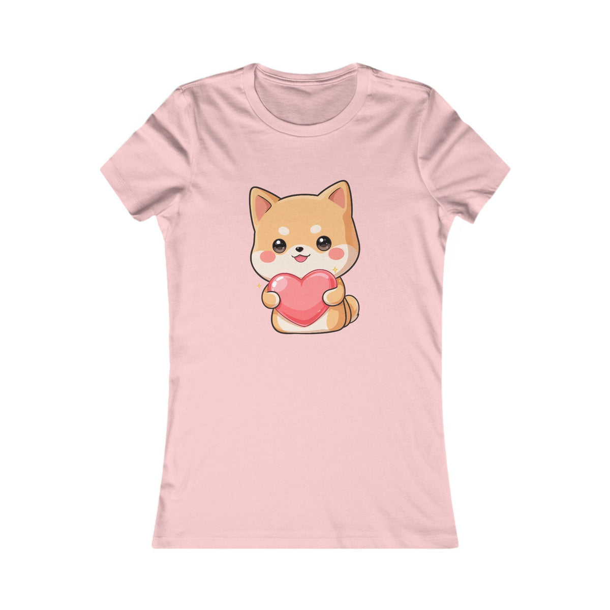 Kawaii Shiba Inu Women's Tee – Cute Heart Dog Shirt
