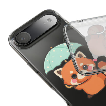 Kawaii Red Panda Clear Impact-Resistant Case