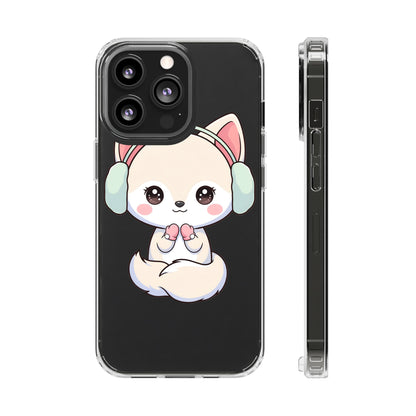 Kawaii Arctic Fox Phone Case – Cozy Winter Cutie