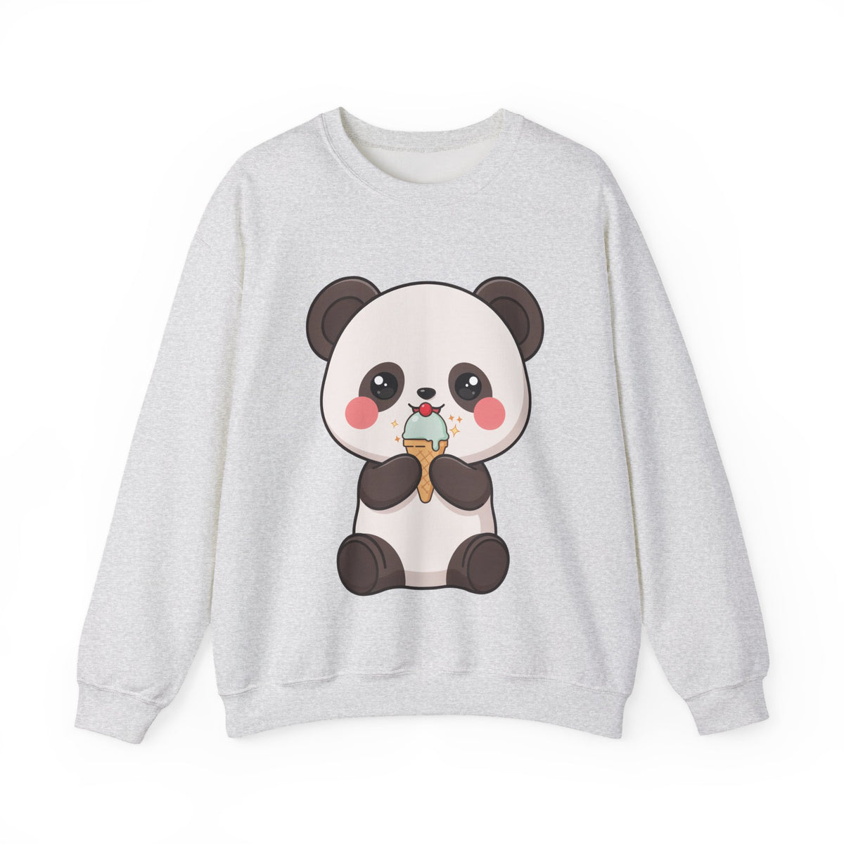 Kawaii Panda Sweatshirt – Cute Ice Cream Crewneck