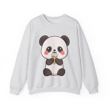 Kawaii Panda Sweatshirt – Cute Ice Cream Crewneck