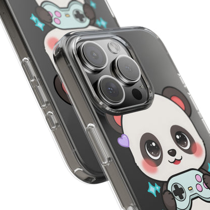 Gamer Panda Clear Impact-Resistant Phone Case