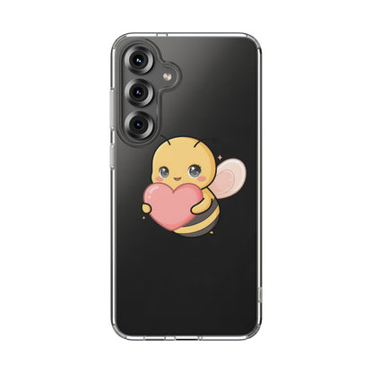 Kawaii Bee Clear Impact-Resistant Phone Case