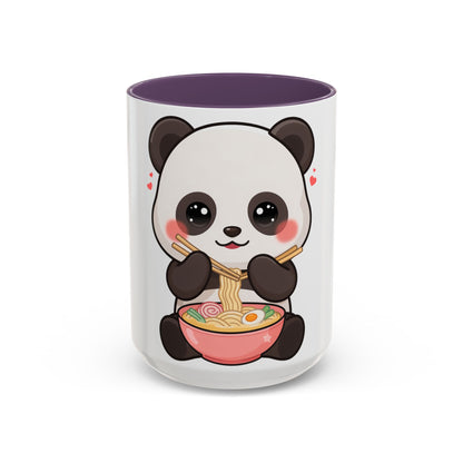Kawaii Panda Ramen Mug, Cute Accent Coffee Mug