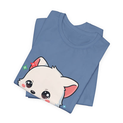Kawaii Arctic Fox Christmas T-Shirt for Cute Holiday Fans