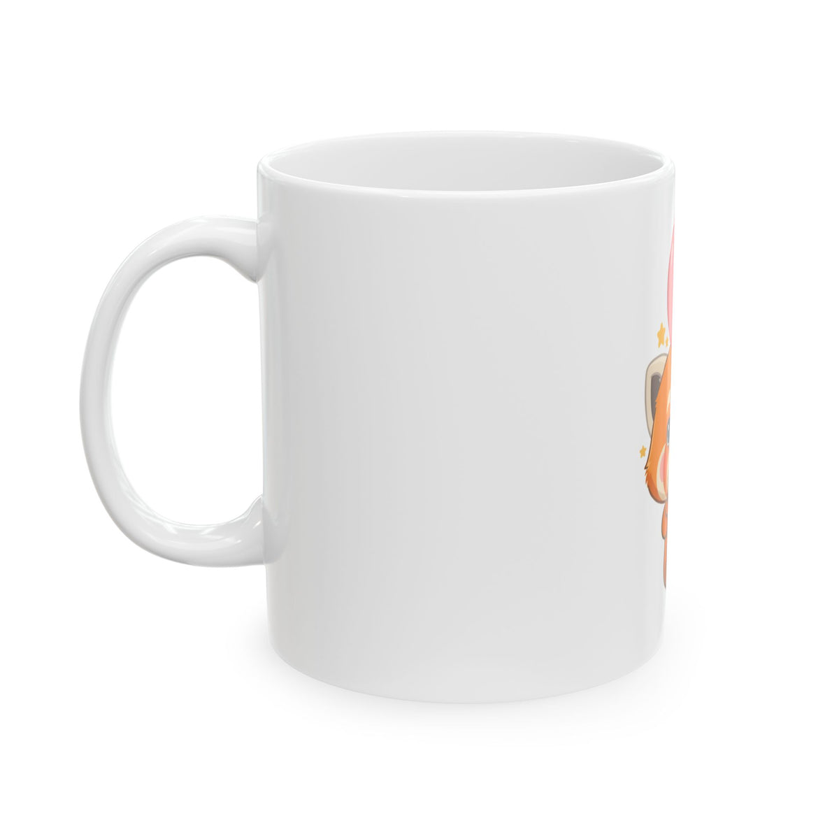 Kawaii Red Panda Mug with Balloon, 11oz or 15oz