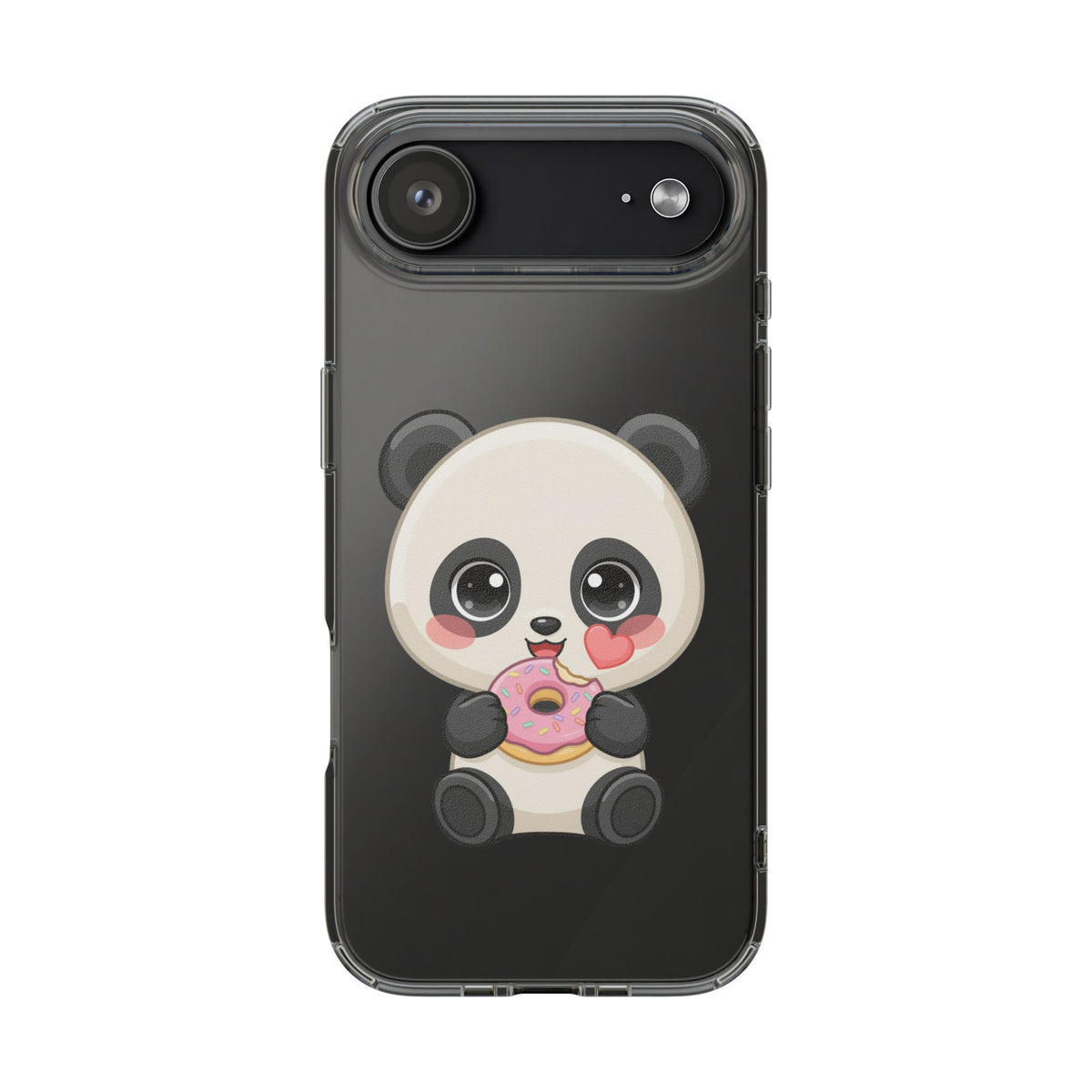 Kawaii Panda Phone Case with Donut