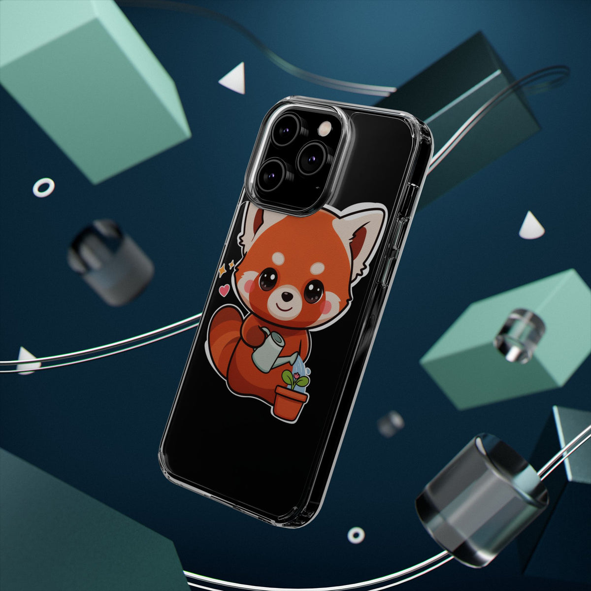 Red Panda Phone Case, Cute Plant Lover Gift