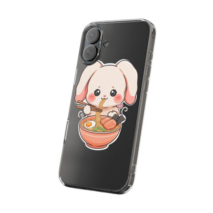 Kawaii Ramen Bunny Clear Impact-Resistant Case