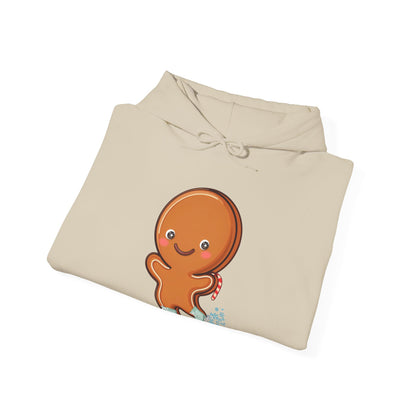 Kawaii Gingerbread Skating Hoodie for Cozy Winter Cheer