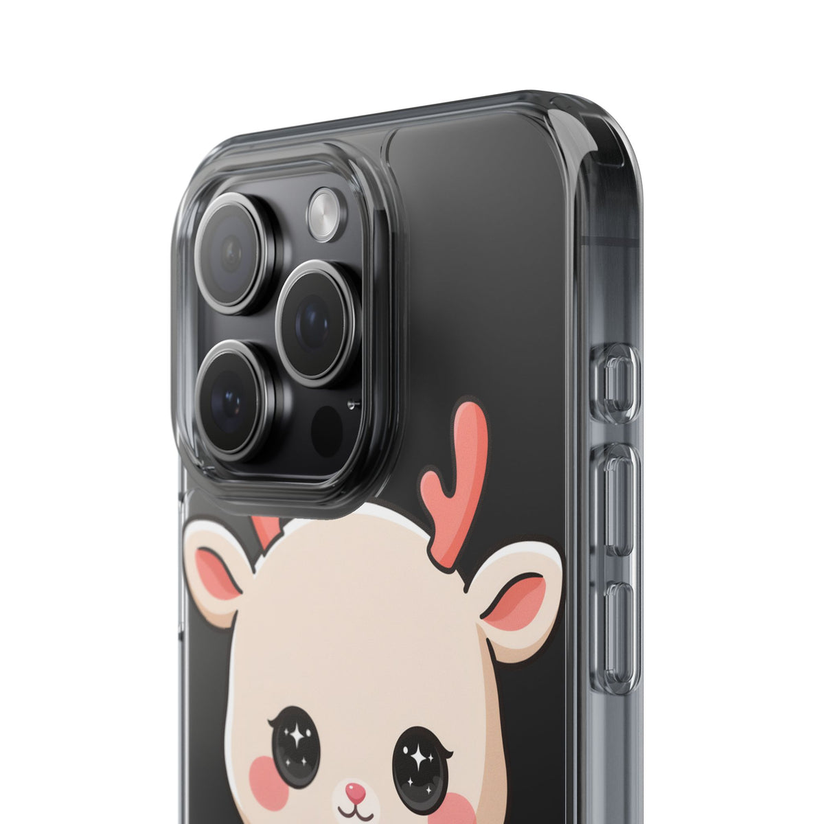Christmas Reindeer Phone Case, Cute Kawaii Holiday Gift