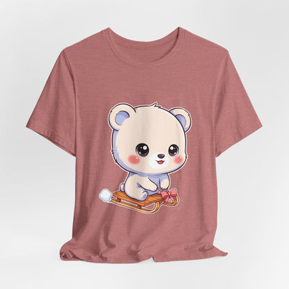 Kawaii Polar Bear T-Shirt for Cozy Winter Days