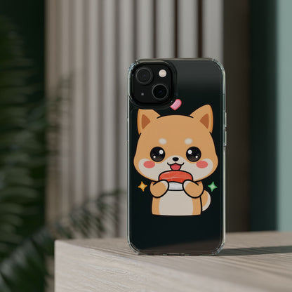 Kawaii Shiba Inu Phone Case for Sushi Lovers