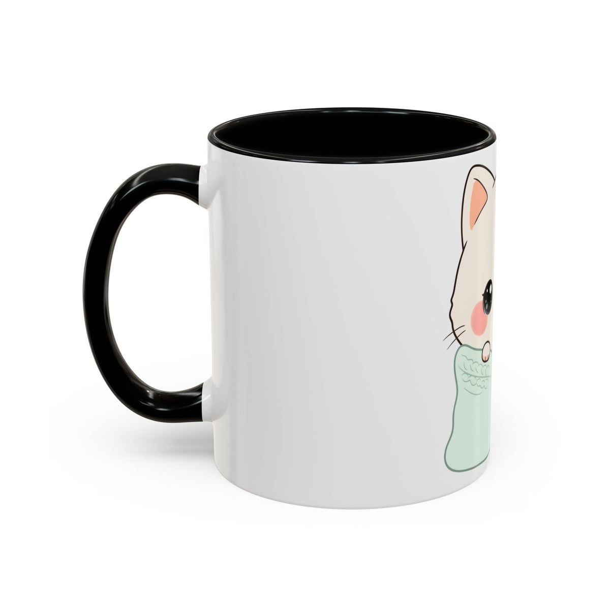 Cozy Cat Accent Mug for Kawaii Cat Lovers