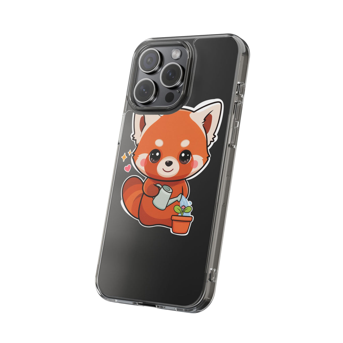 Red Panda Phone Case, Cute Plant Lover Gift