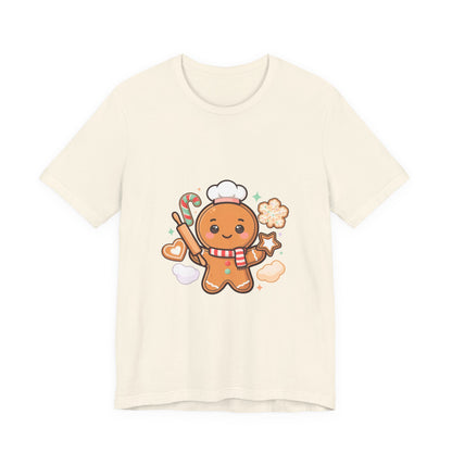 Gingerbread Baker Christmas Tee, Cute Kawaii Holiday Shirt