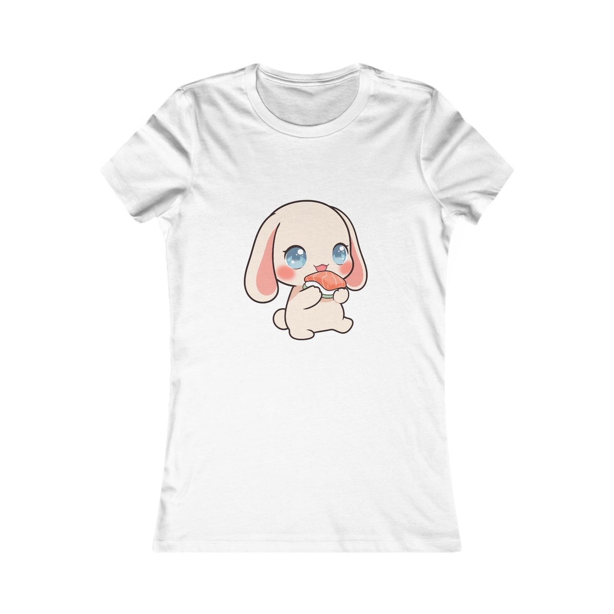 Kawaii Sushi Bunny Women's T-Shirt for Cute Style Fans
