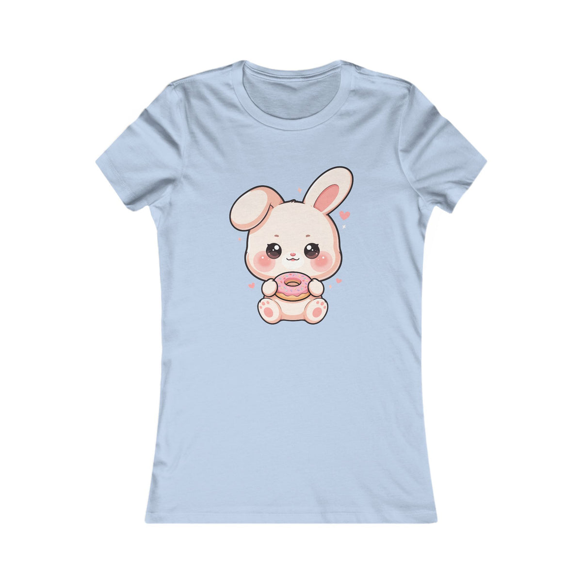 Kawaii Bunny Donut T-Shirt for Women