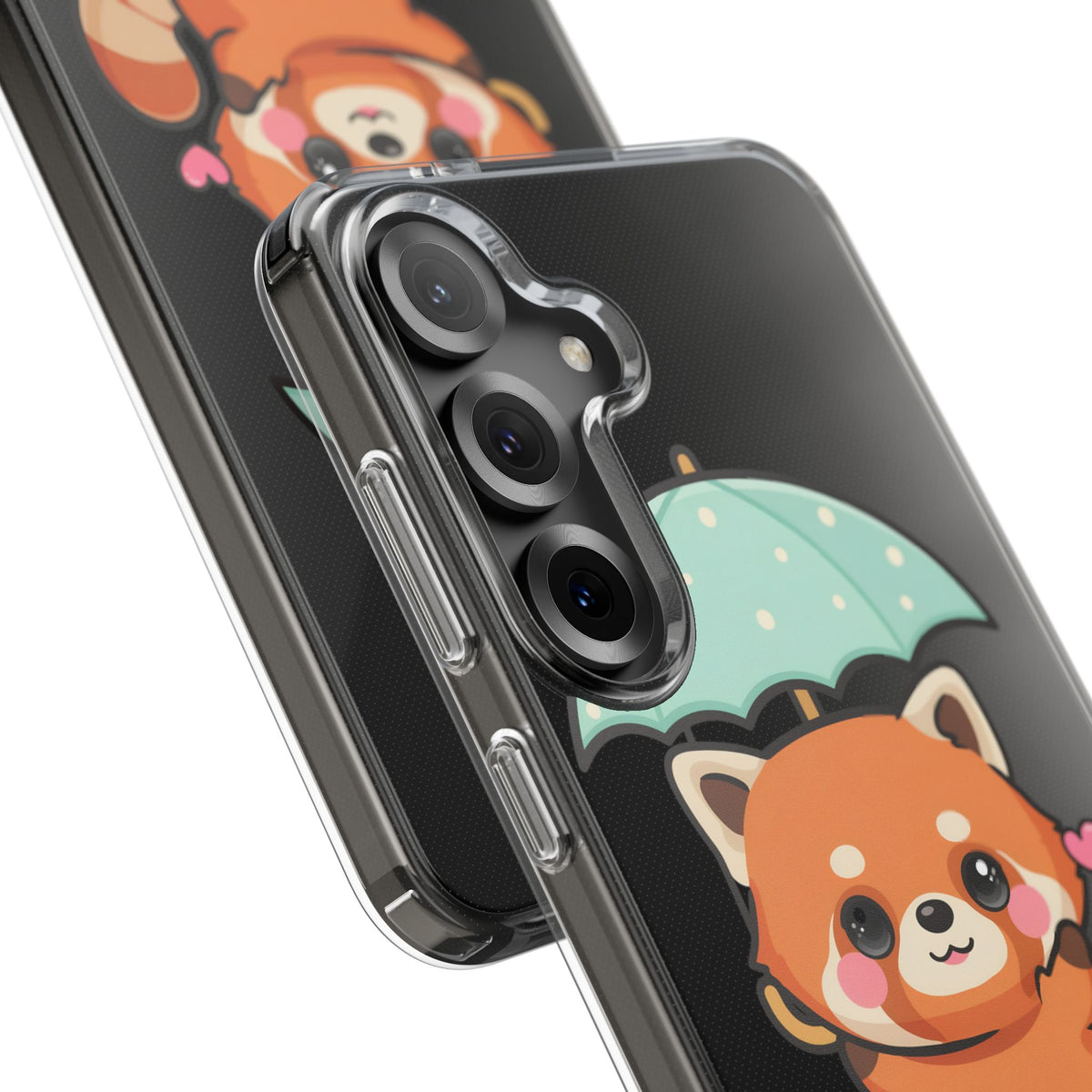 Kawaii Red Panda Clear Impact-Resistant Case