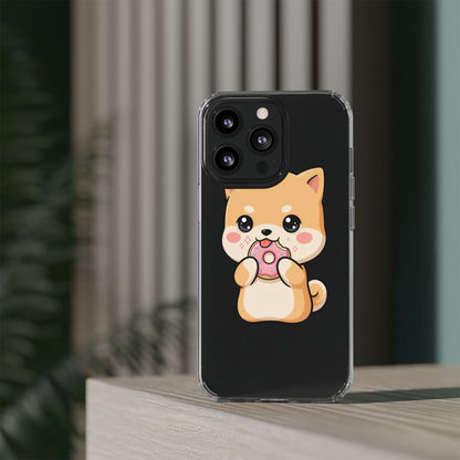 Kawaii Shiba Inu Phone Case with Donut