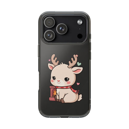 Kawaii Reindeer Phone Case for Cozy Holiday Cheer