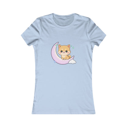 Kawaii Shiba Inu T-Shirt, Moonlit Chibi Dog Tee