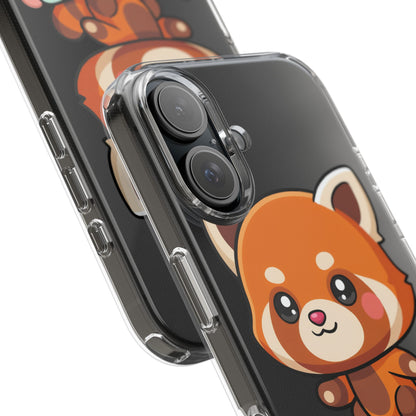 Red Panda Skateboard Phone Case, Cute Kawaii Style