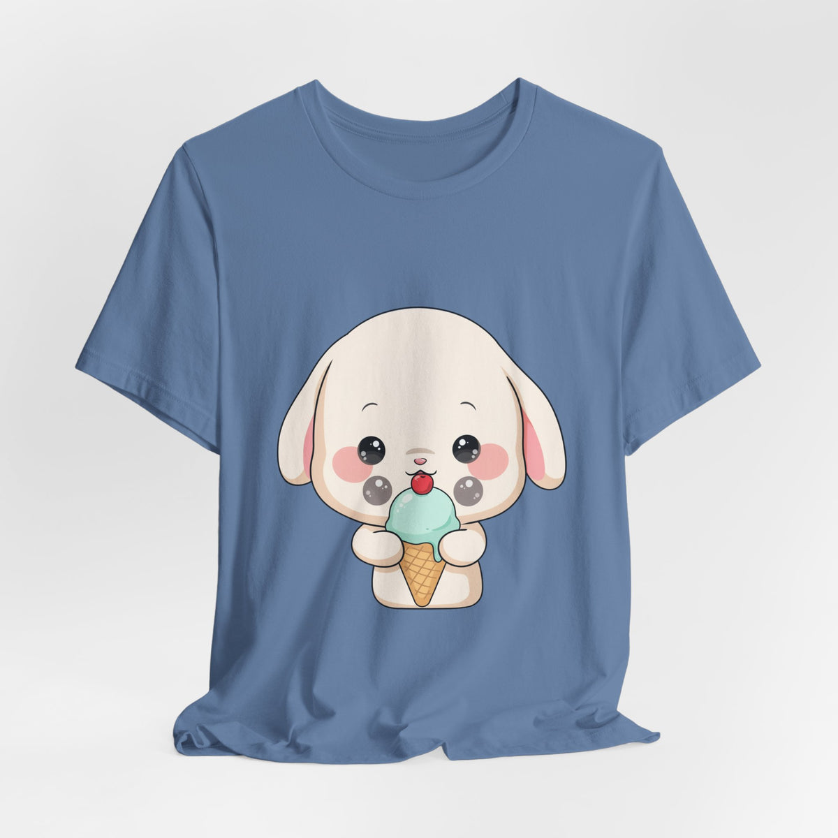 Kawaii Bunny Ice Cream Tee for Cute Style Lovers