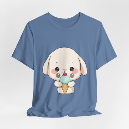 Kawaii Bunny Ice Cream Tee for Cute Style Lovers