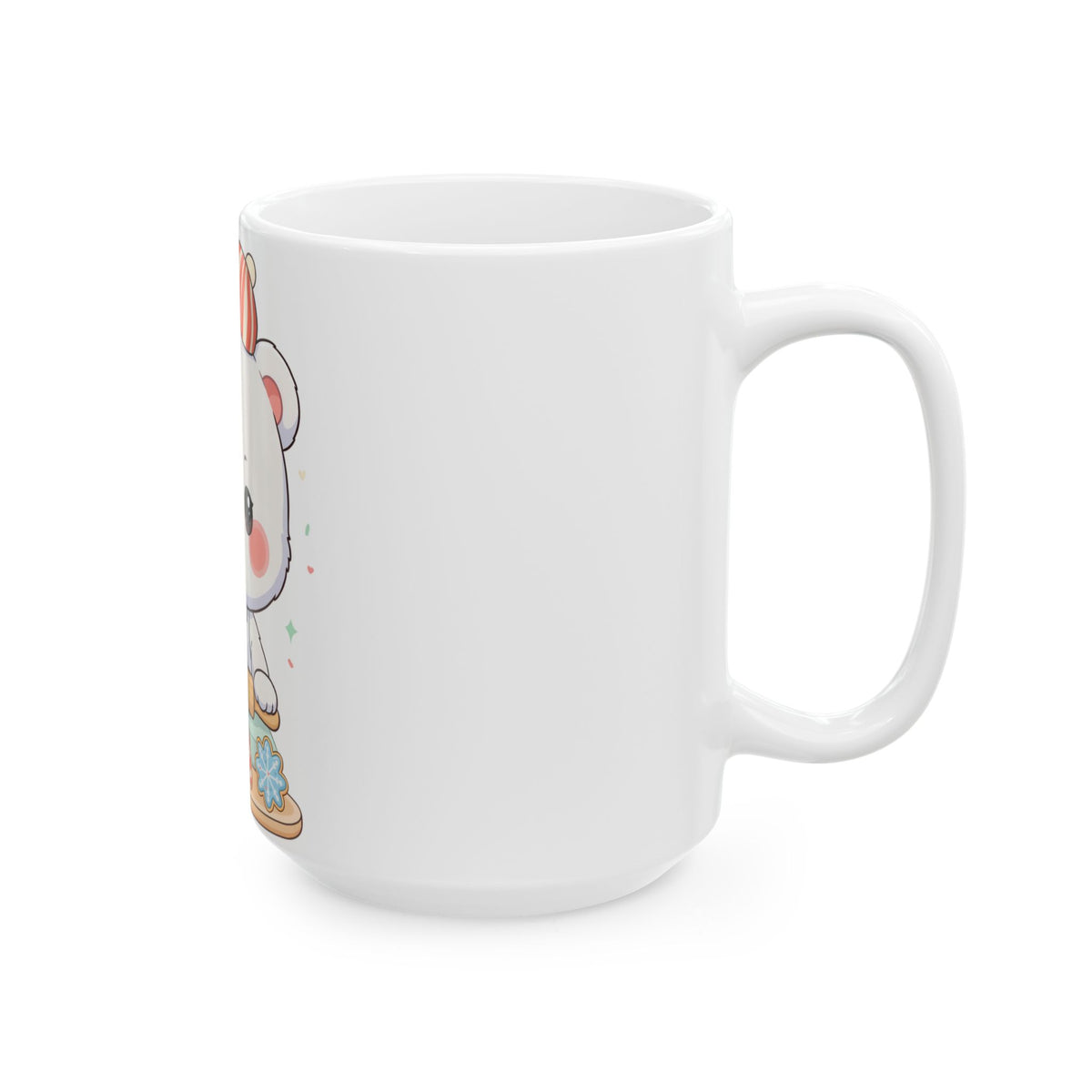 Christmas Polar Bear Mug: Cute Cookie Baker Ceramic Cup