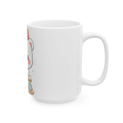 Christmas Polar Bear Mug: Cute Cookie Baker Ceramic Cup