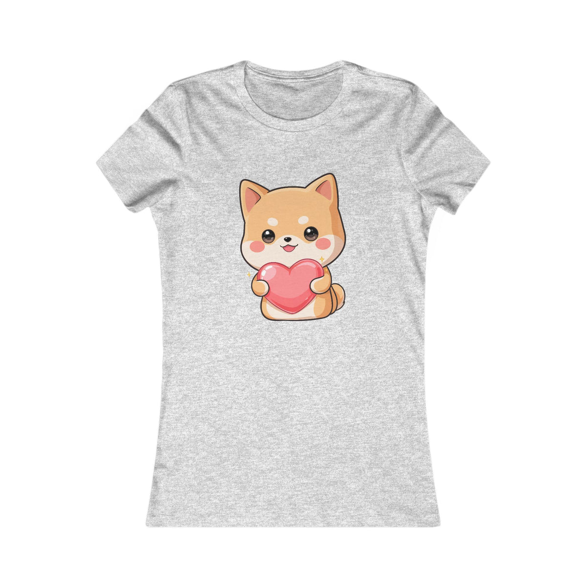 Kawaii Shiba Inu Women's Tee – Cute Heart Dog Shirt
