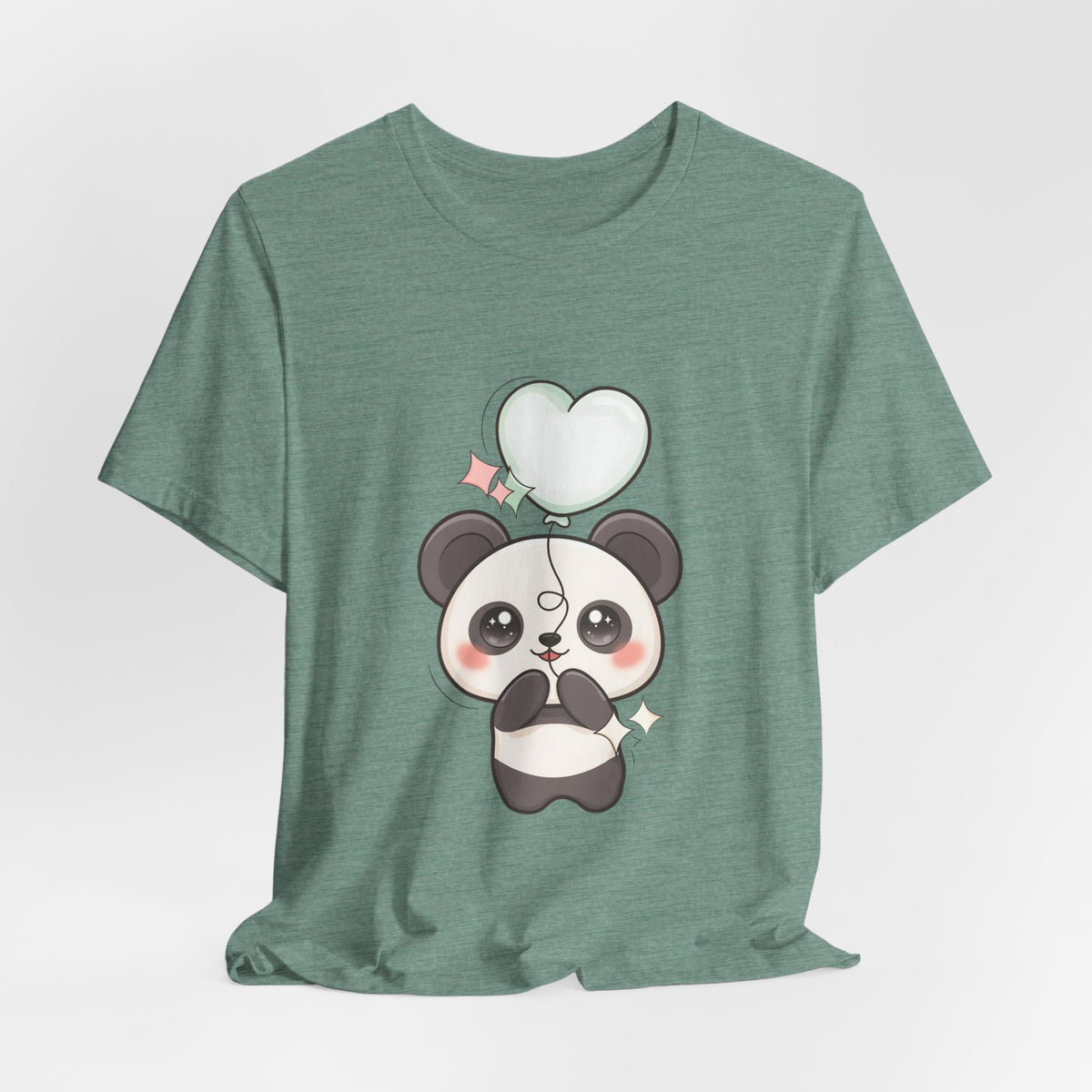 Kawaii Panda T-Shirt with Floating Balloon