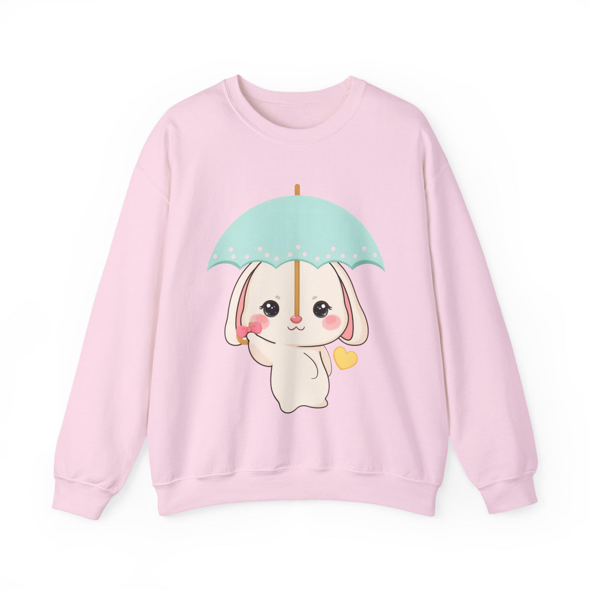 Kawaii Bunny Sweatshirt with Umbrella | Cute Chibi Gift