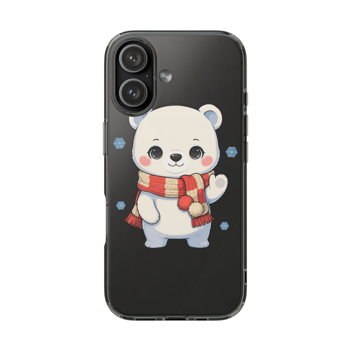 Kawaii Polar Bear Phone Case – Cozy Christmas Cub