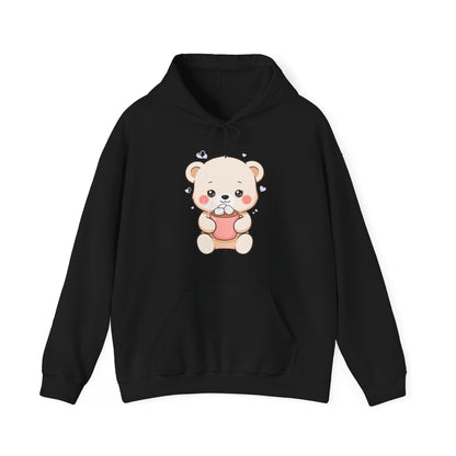 Kawaii Polar Bear Hoodie – Cozy Cocoa Cub Sweatshirt