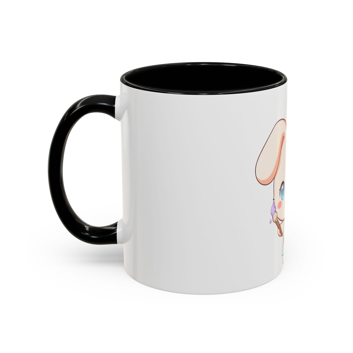 Kawaii Bunny Coffee Mug for Artists and Cute Art Lovers