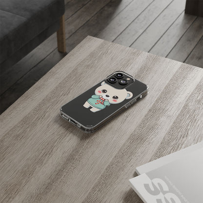 Kawaii Christmas Bear Phone Case for Holiday Season