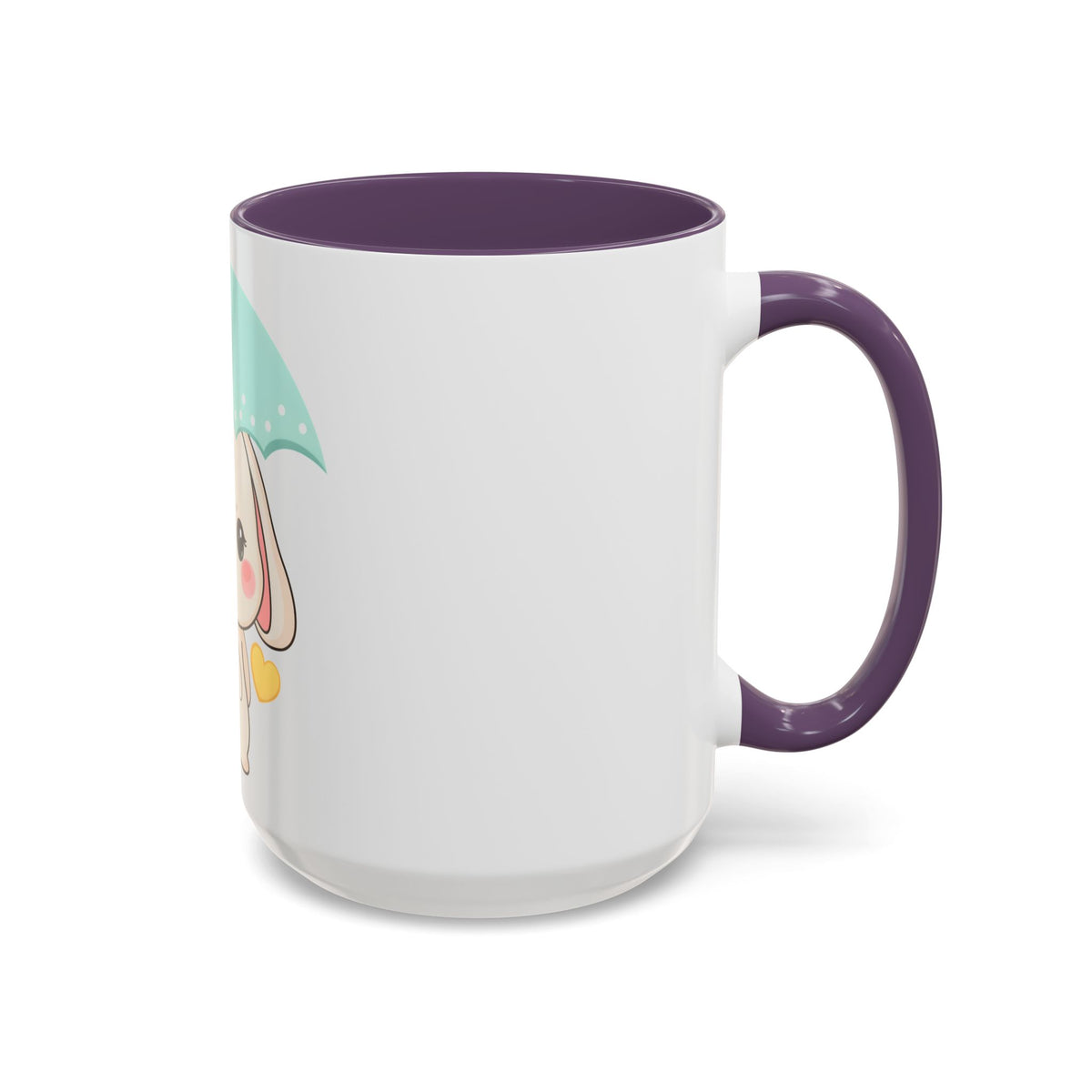 Kawaii Bunny Accent Coffee Mug for a Cheerful Desk