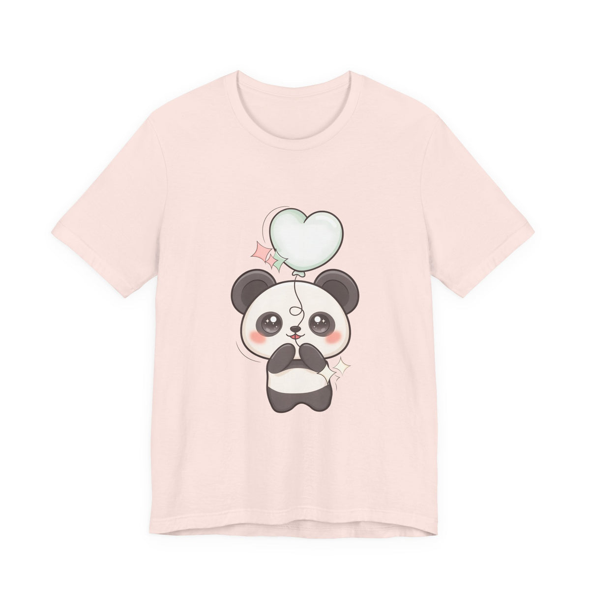 Kawaii Panda T-Shirt with Floating Balloon