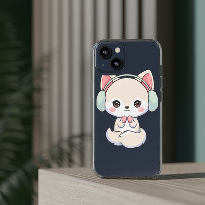 Kawaii Arctic Fox Phone Case – Cozy Winter Cutie